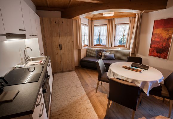 2-Raum-Appartement Jasmin, 50 m², Wohnküche komplett ausgestattet