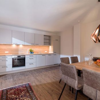 Wohnküche im Appartement Krokus für 6-7 Personen